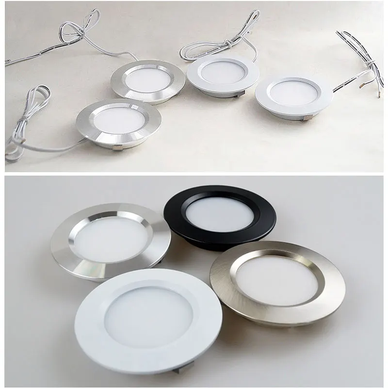 12V Slim LED Cabinet Light led cabinet light under cabinet light cabinet lights led cabinet lights led down light 3W 5W 7W Ultra-thin 14mm 2'' Recessed Ceiling Lamp 55mm Hole Househould Book Shelf Downlight