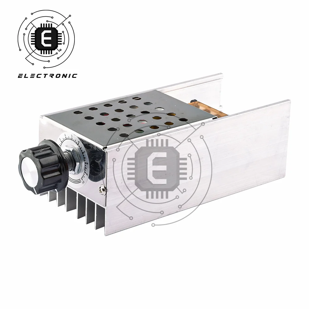 AC 220V 6000W SCR Voltage Regulator Dimming Dimmers Motor Speed Controller Thermostat Electronic Voltage Regulator Module motor speed controller voltage regulator