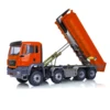 LESU 1/14 Hydraulic Metal Dumper Trucks 8*8 RC TGS Roll On/Off Tipper Servo Painted Model Dump Car Toys AS Christmas Present 2