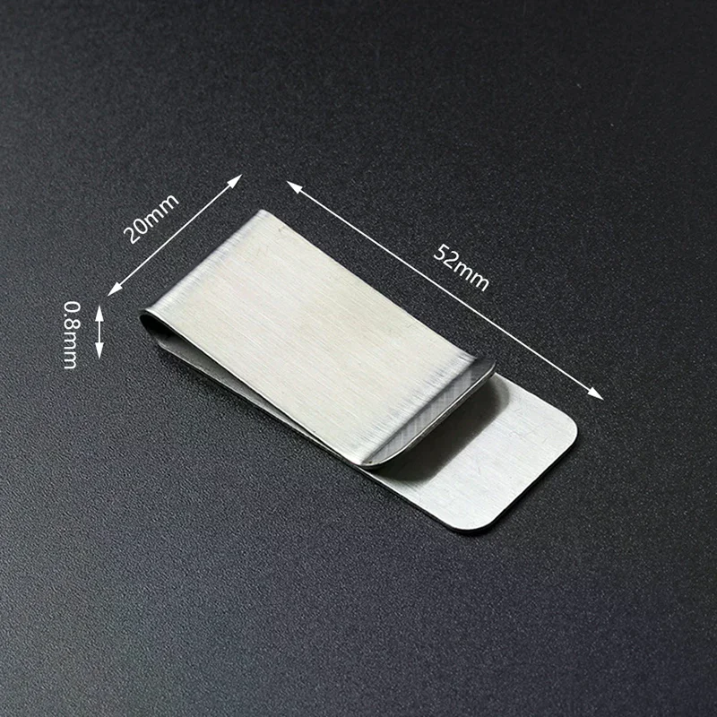 Portafoglio in acciaio inossidabile di alta qualità, elegante e semplice, porta contanti USD, portafoglio - immagine 6