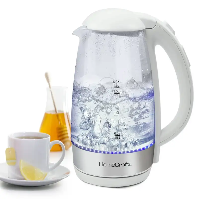

HCOTCWK17WH 1.7L Electric One-Touch Control Glass Kettle