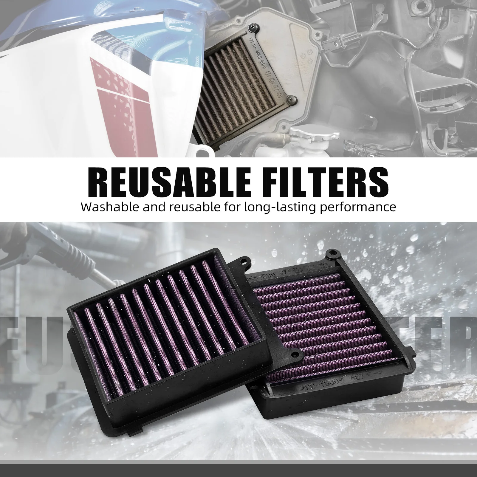 Für Honda CRF1100L Africa Twin CRF 1100L Africa Twin 2020-2026 Hochleistungs-Luftfilter Africa Twin CRF1100L 2020 2021 2022 2023 24 – Detail 5