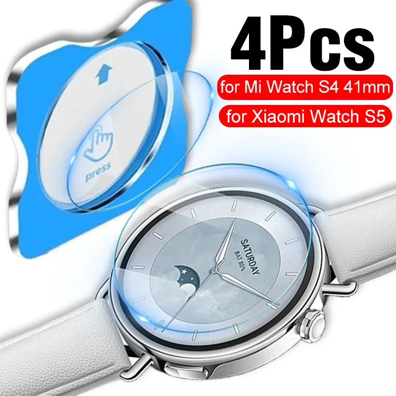Premium Tempered Glass Screen Protector with Auto Alignment Kit for Smartwatches (1-4 Pack)