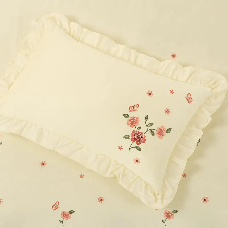 Batmerry 2 Federe Cuscino 55x55 Cm Con Fiori Di Ciliegio – Morbida Mista Per Divano E Letto - 2