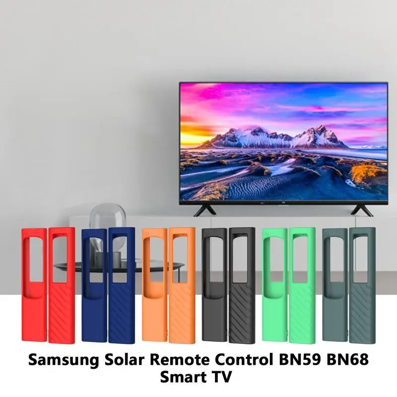 ForSamsung Silicone Protective Case Solar Remote Control BN59 BN68 Smart TV Shockproof Cover Sleeve For BN59-01386 TM-1990C 2180 silicone remote case,silicone remote cover,silicone remote sleeve,remote controller cover,silicone case protector