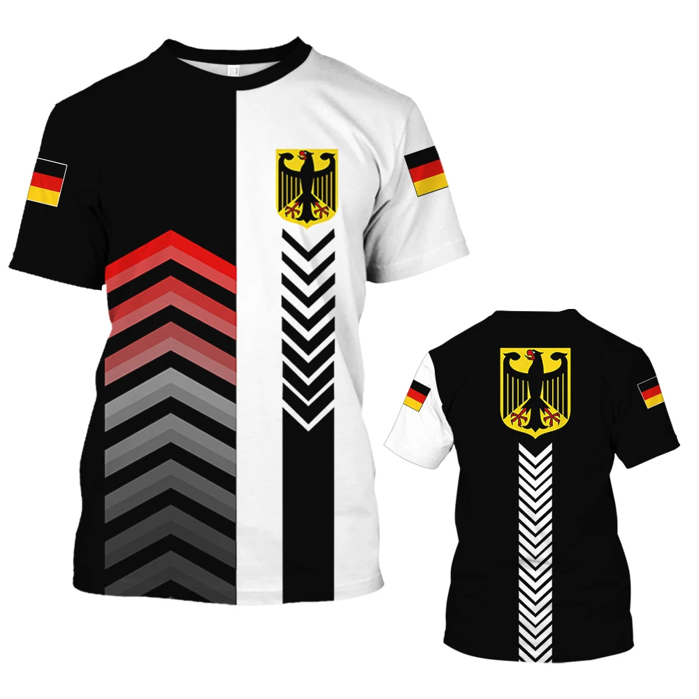 

Germany T-shirt For Mens 3D Flag Deutschland Graphic Print T Shirt Oversized Short Sleeve Vintage Tops Tee Shirt Man Clothing