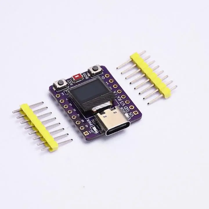 Binghe ESP32-C3 Módulo ESP32-C3 OLED Placa de Desarrollo con 0.42 OLED Display y 2.4G WiFi Bluetooth 4MB Flash Interfaz USB Tipo C para Desarrollo de IoT Compatible con Arduino(3 Pezzi