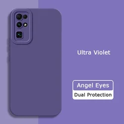 Angel Eyes Square Liquid Silicone Shockproof Protective Phone Cover for Honor 30 Pro (Ultra Violet)