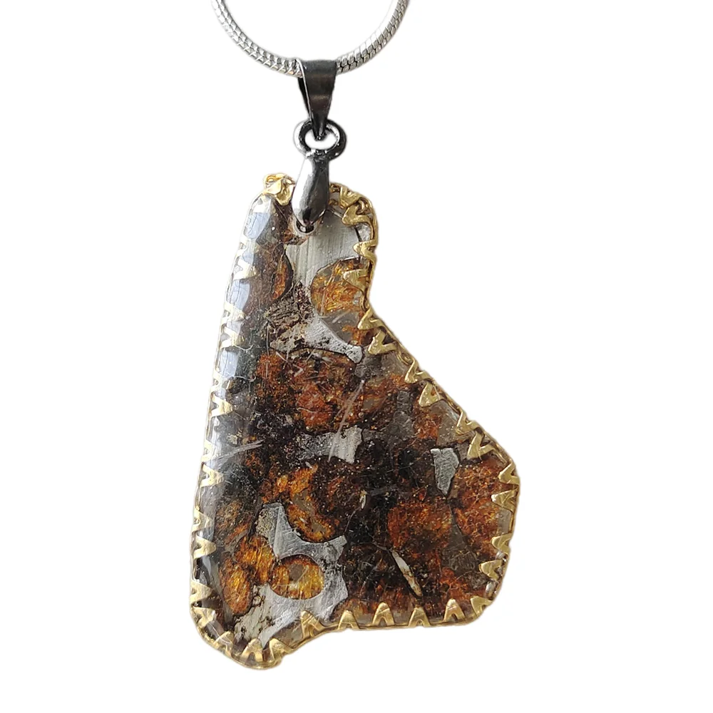 

Sericho Kenya olivine meteorites Natural meteorite materials Pendant meteorite Specimen Pendant Collection - CB235