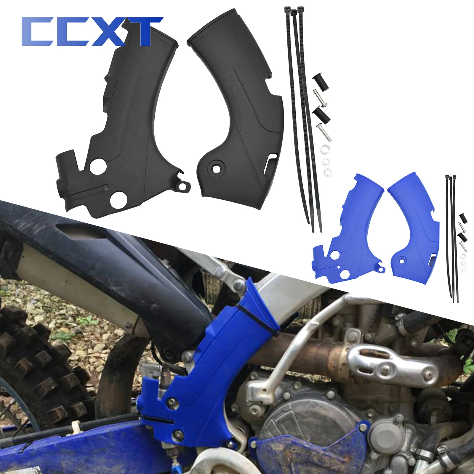 MotorcycleFrameGuardsCoversPlasticFrameProtectionForYamaha