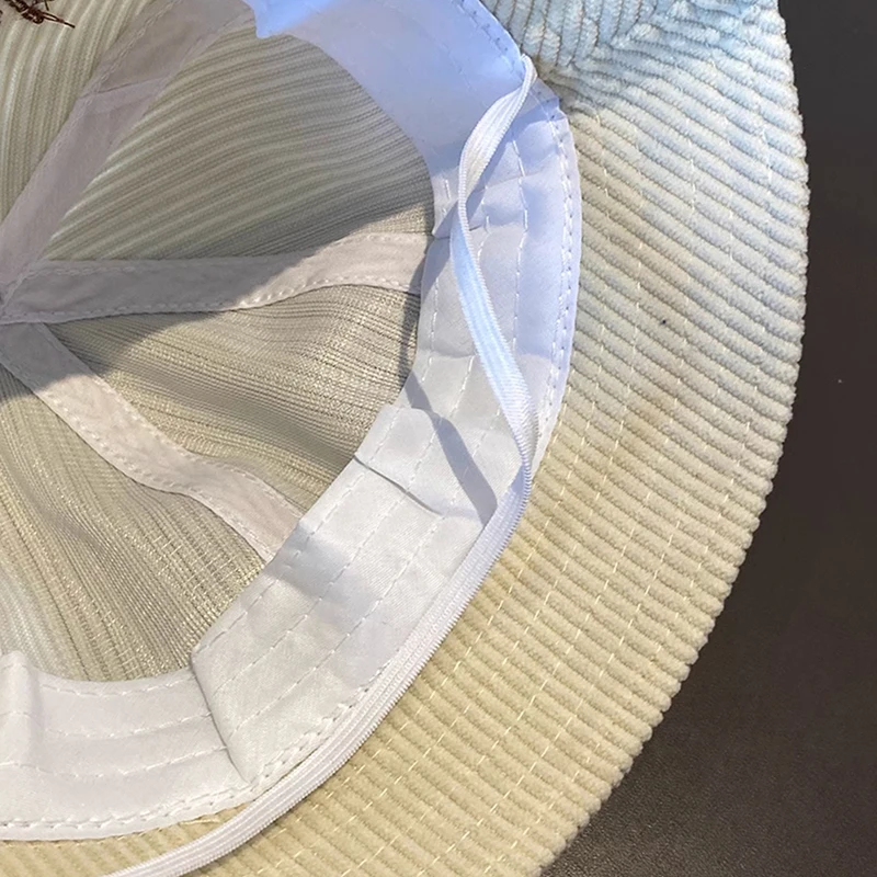 Autumn Corduroy Baby Fisherman Cap Cute Cartoon Bear Kids Basin Caps 6-24M Boys Girls Outdoor Sunshade Visors Toddler Bucket Hat 6