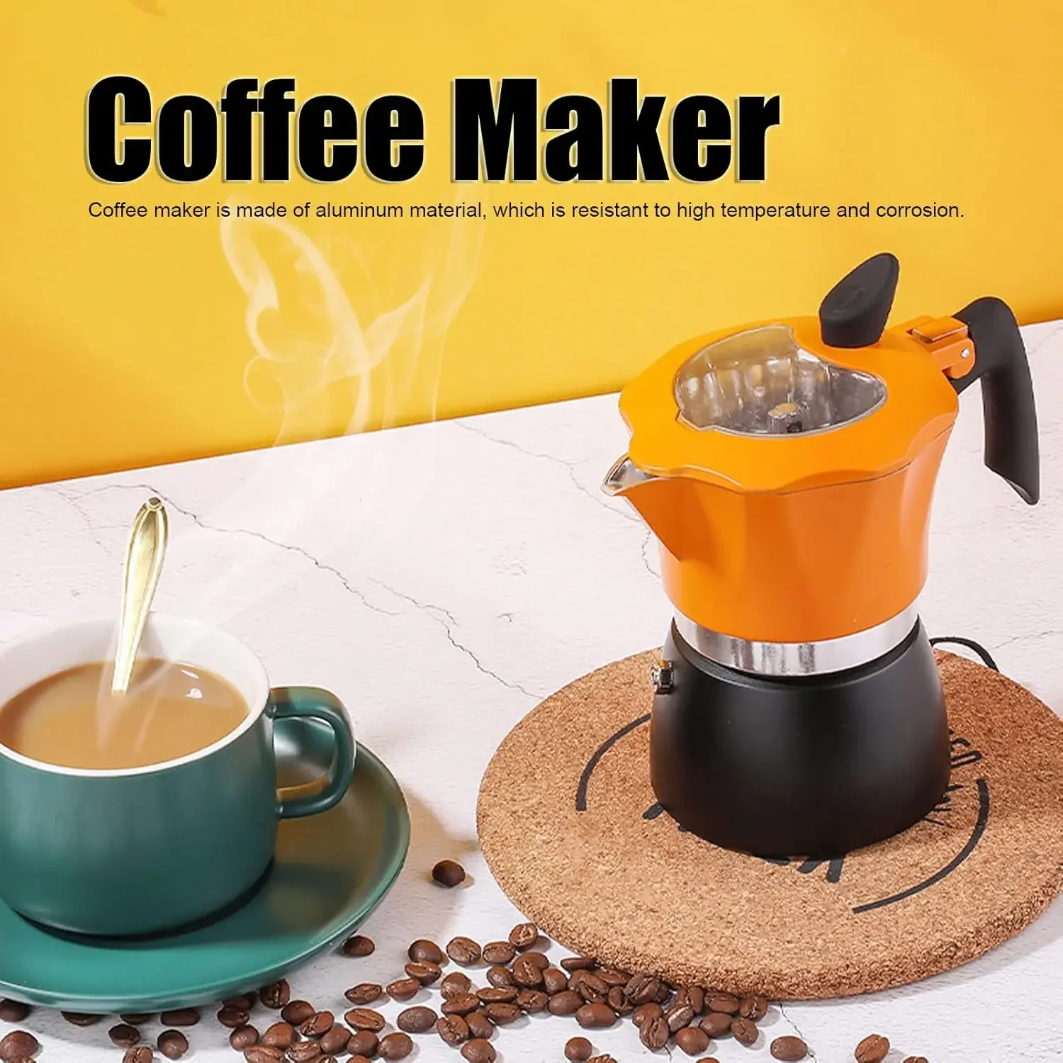 Classic Aluminum Mocha Pot - Italian Hand Brew Coffee Maker
