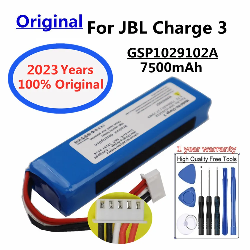 100 Original 7500mAh Speaker Replacement Battery For JBL Charge 3