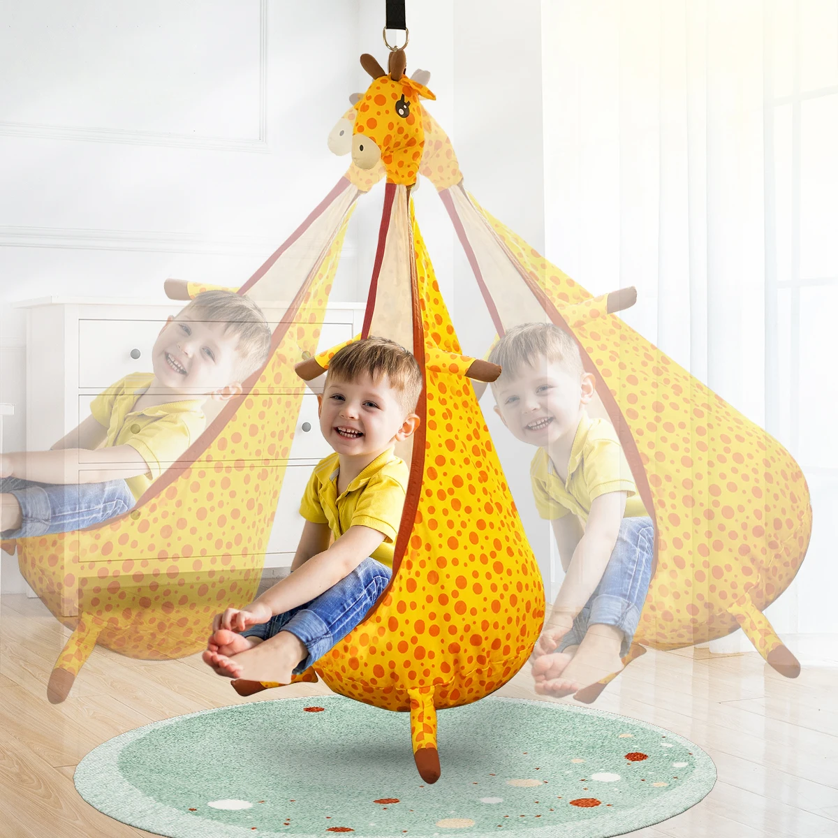 VATOS Kids Pod Swing Chair Giraffe Pod Hammock Chair Hanging
