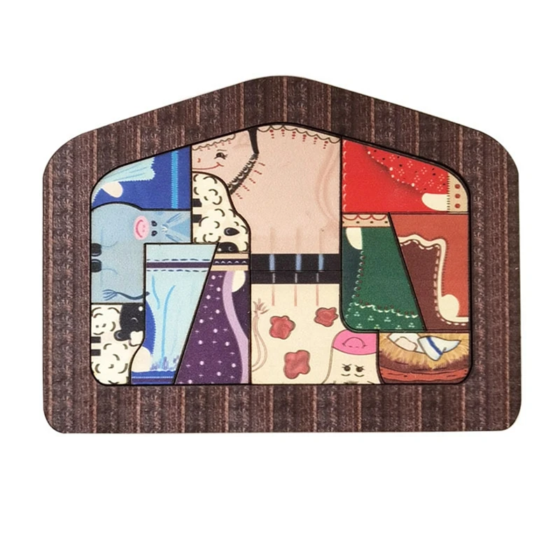 New-A47Q-Wooden 예수 퍼즐, 성탄절 퍼즐, 나무 연소 디자인 직소 퍼즐 게임, 성인 및 어린이 책상 인형
