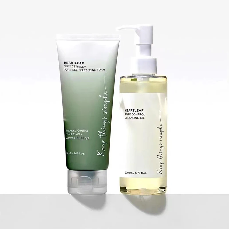 Makeup Remover Toner Women Skin Care Set Skin Moisturizing Diminishes Fine Lines Heartleaf Cleasing Milk