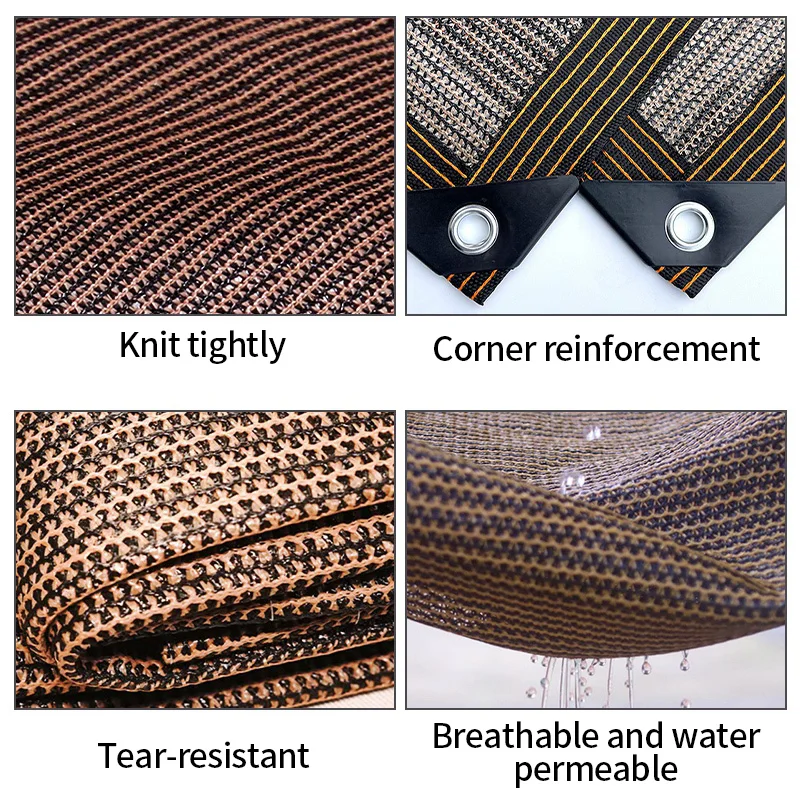 Sunblock Sunshade Net Garden Sunshade Cloth UV Protection Outdoor Awning Pergola Cover Greenhouse Heat Insulation Cooling Mesh 5