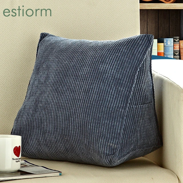 Back Support Pillow for Bed Sitting Bed Triangular Cushion Lounge Sofa  Cushion Big Wedge Adult Backrest Decorative Pillows - AliExpress