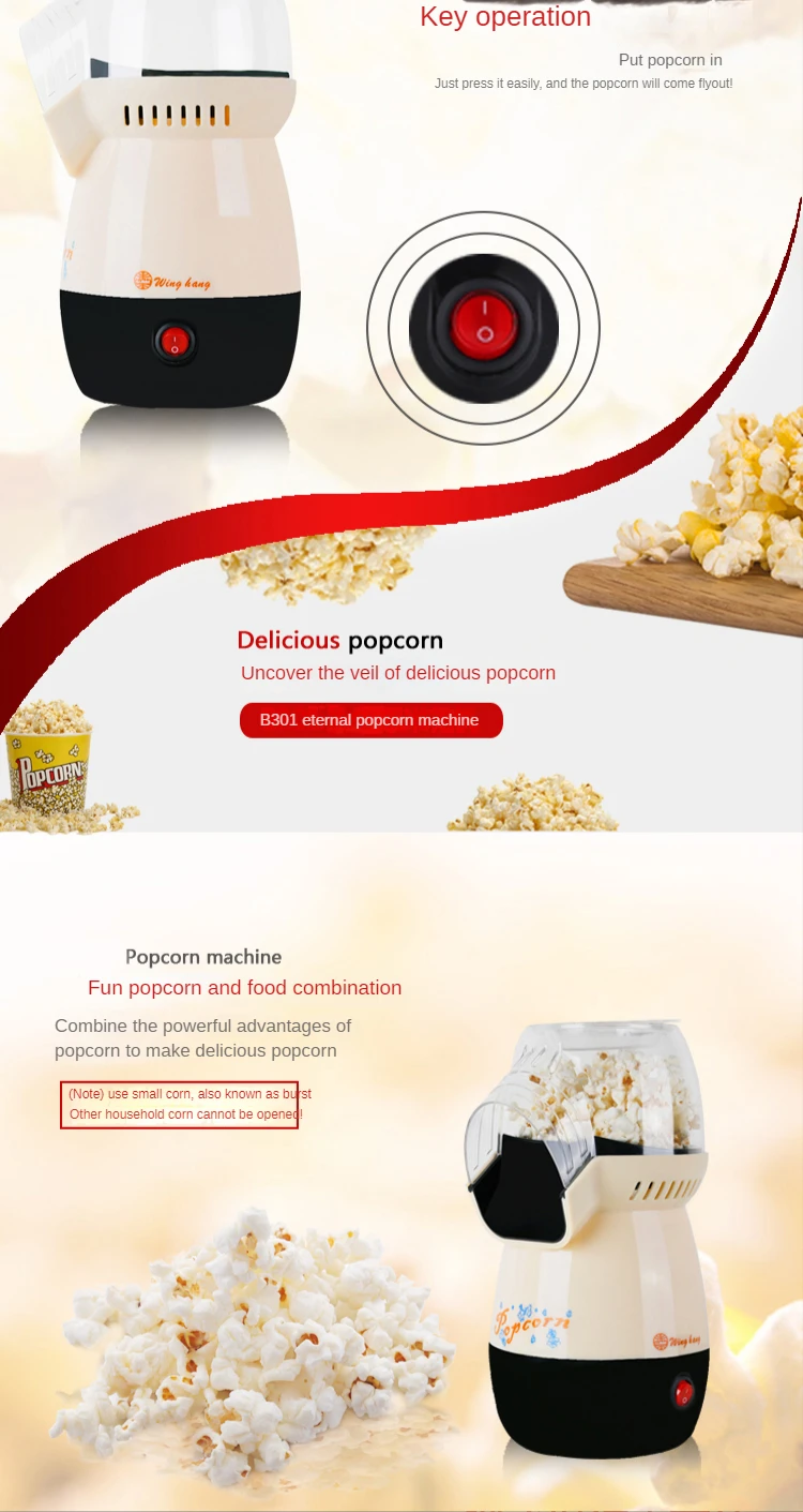 Fascinante Máquina De Palomitas De Maíz Para El Hogar