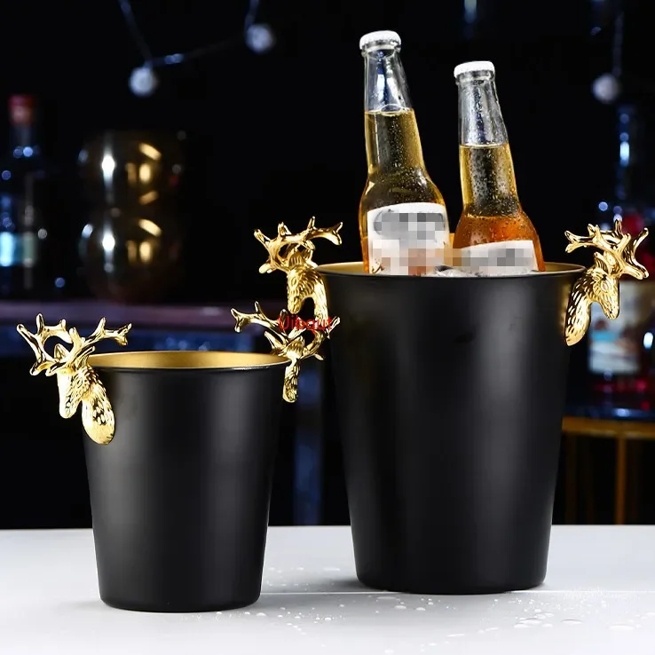 Ice Bucket Cooler for Wine Beer Cocktail Stainless Steel