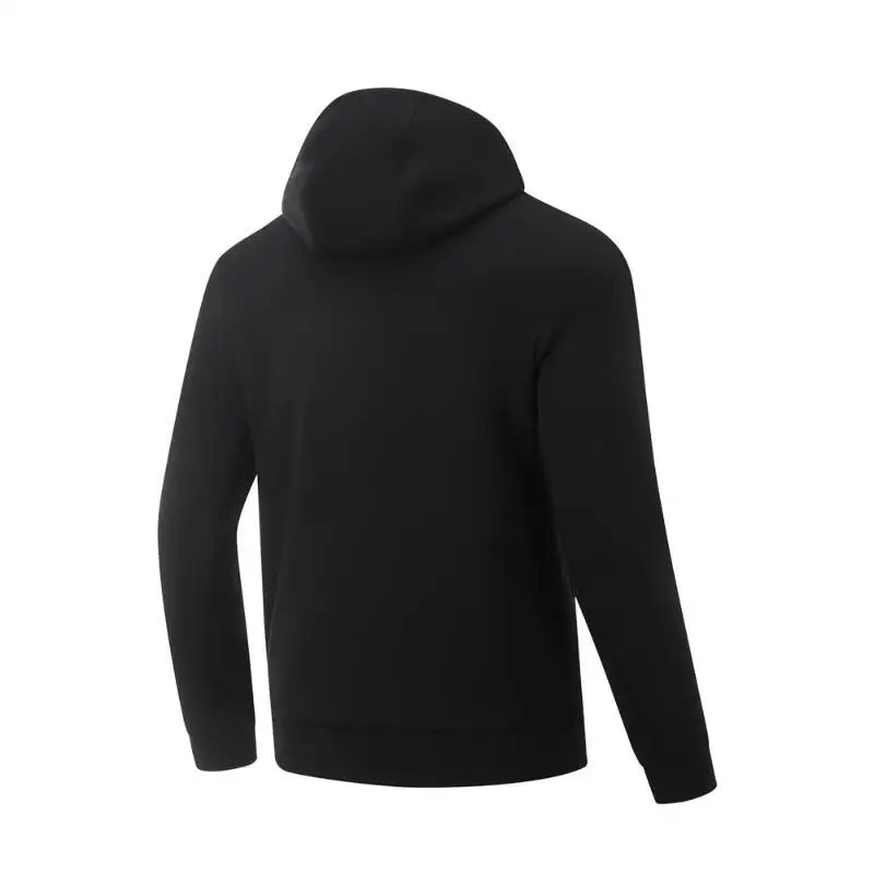 Li-Ning Men Fitness Training Hoodie Zip Regular Fit Casual LiNing Comfort Long Sleeved Coat AWDV123