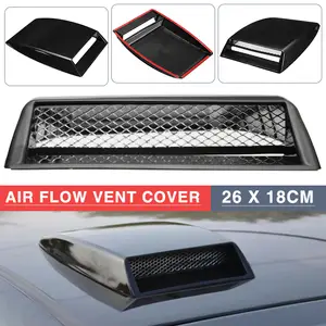 ihreesy 1 Pair Car Intake Scoop Turbo Bonnet Vent Cover,Universal Exterior  Air Flow Intake Trim Decorative Scoop Hood Cover Moulding Decorative for