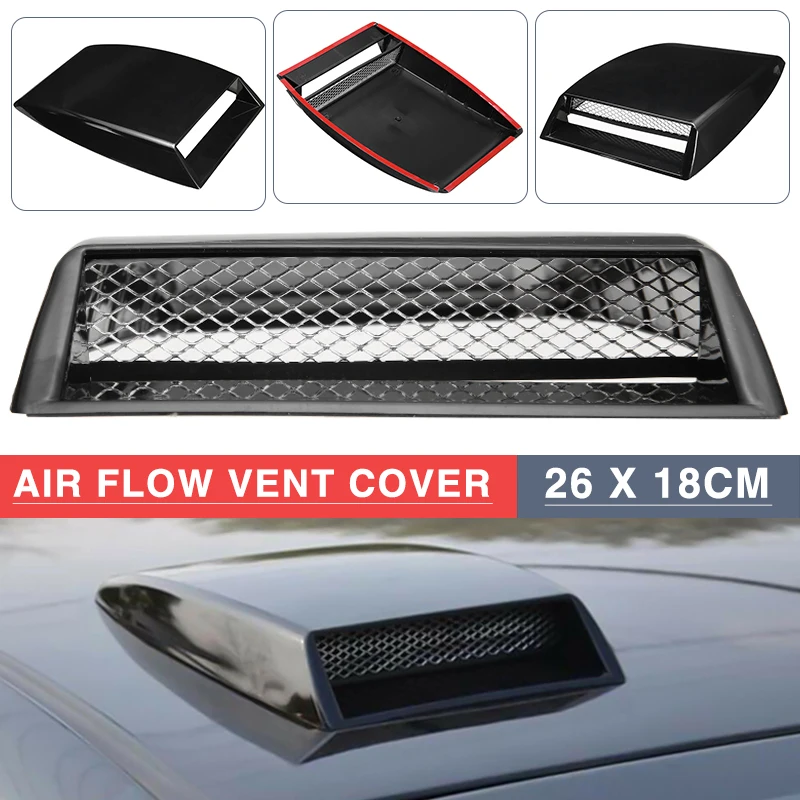 1pc Hohe Qualität Anti-rost Auto Air Flow Intake Hood Scoop Vent Bonnet Abdeckung  Universal-Automobile Air Outlet hauben Zubehör - AliExpress