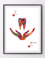 Modern Dental Art - Tooth Implant Anatomy Canvas Poster - 40X60cm Unframed (5)