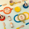 Simulated Wooden Children's Afternoon Tea Set, Playing House Role-playing Toy Tea Set Combination Puzzle and Early Education 2