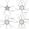 8 Pcs/Set Best Friend Necklace Creative Pentagram Pendant Alloy Accessories Friendship Necklace Best Friend Alloy Pendant 1
