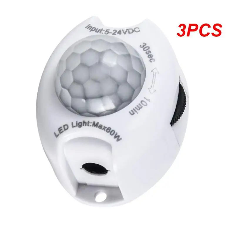 

3PCS Motion Sensor DC 5V 12V Light Switch Movement Detector Activated Timer Automatic PIR Motion Sensor LED Strip Light Module