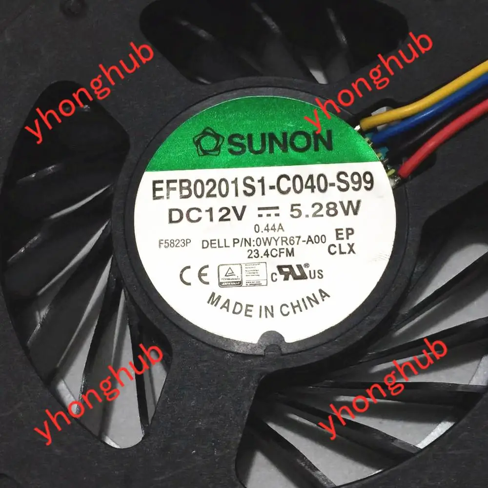 12v EFB0201S1-C040-S99 w de sunon 5.28 0wyr67