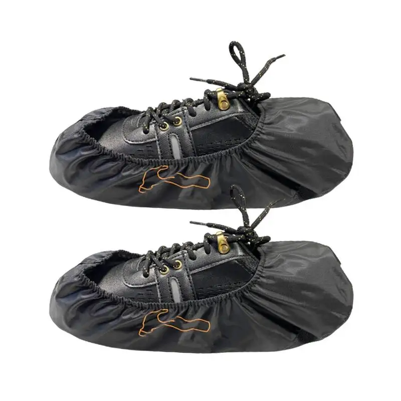 Professional Bowling Alleys Supplies Bowling Shoes Waterproof Covers Bottom Non-slip Leather Shoe Covers