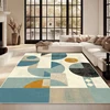 Modern Decoration Living Room Carpet Fashion Geometric Design Large Rugs Bedroom Non-slip Rug Hall Sofa Side Plush Floor Mats 3