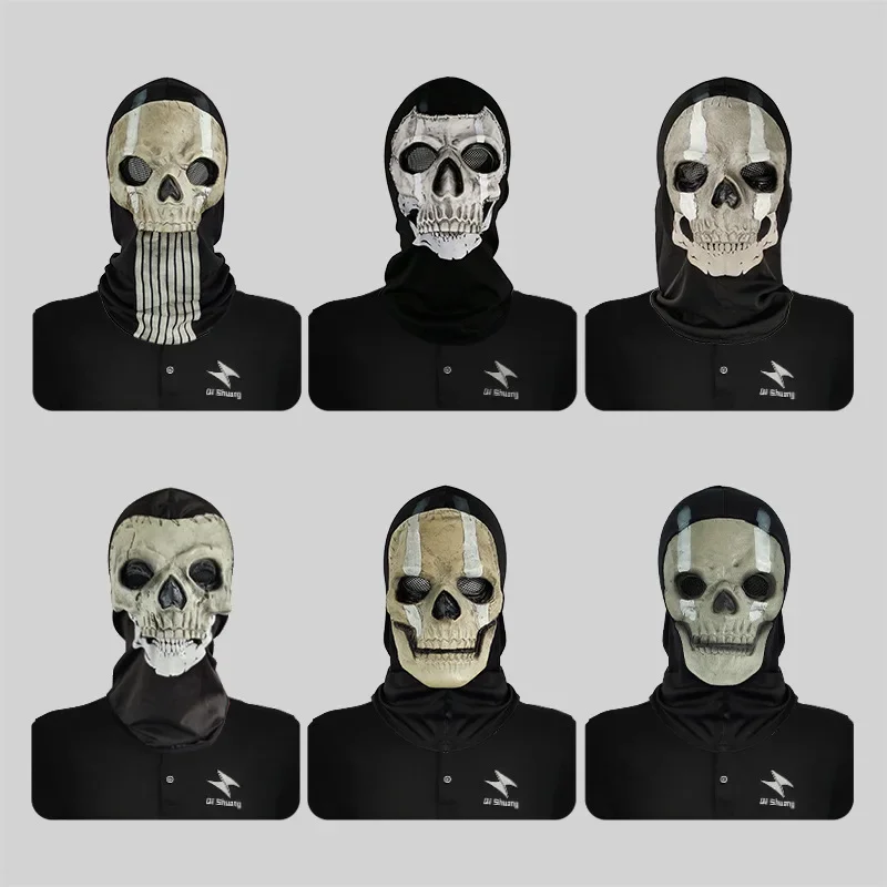 Call Of Duty Ghost Mask Mw2 Airsoft Cod Cosplay Full Face Maschera Di Halloween Unisex Ghost Skull Mask Cosplay
