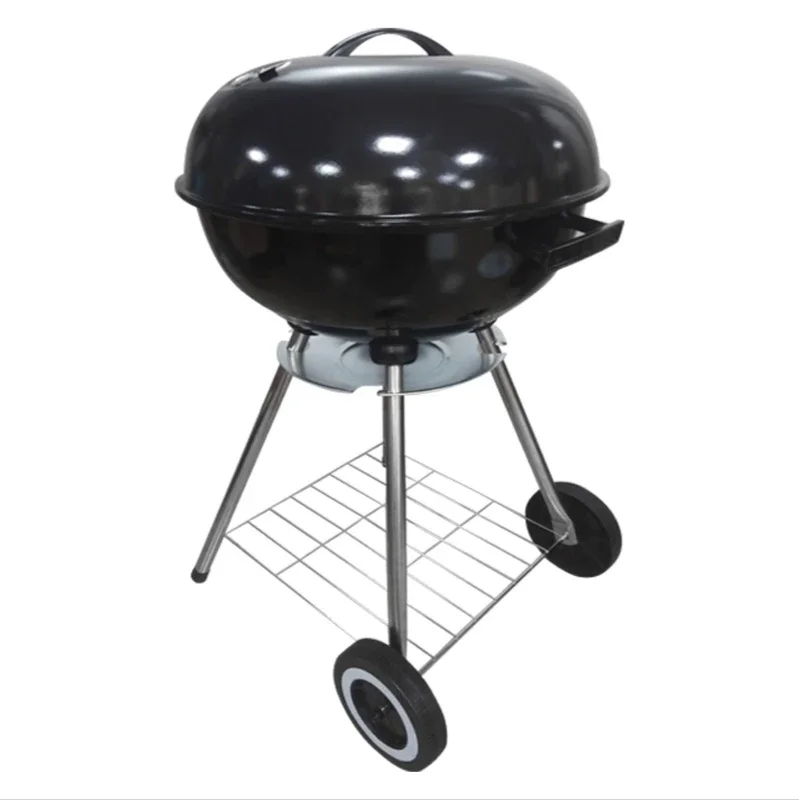 K-STAR Portable Outdoor BBQ Grill Charcoal Firewood Apple Shape Barbecue Grill 18 Inch