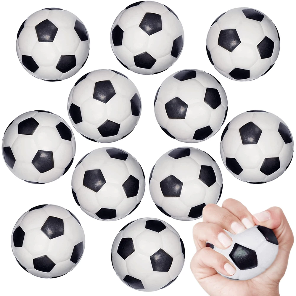 Foam Sponge Decompression Vent Stress Balls Soccer Anti Stress Relaxation Mini Sports Ball for Boy Birthday Party Decor Supplies images - 6