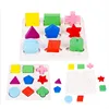 Sale Geometric Shape and Color Matching Toys Wooden 3D Puzzles Baby Montessori Early Educational Learning Toy for Children 1