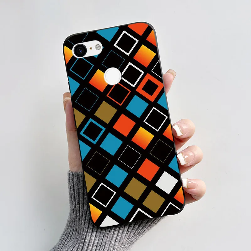 Charming Heart Cartoon Black Bumper Soft TPU Silicone Phone Case