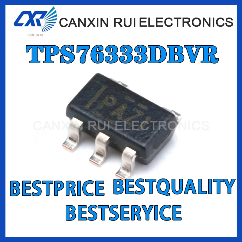 

TPS76333DBVR TPS76333DBVT Screen Printed PBE Linear Regulator SOT23-5 Brand New Original