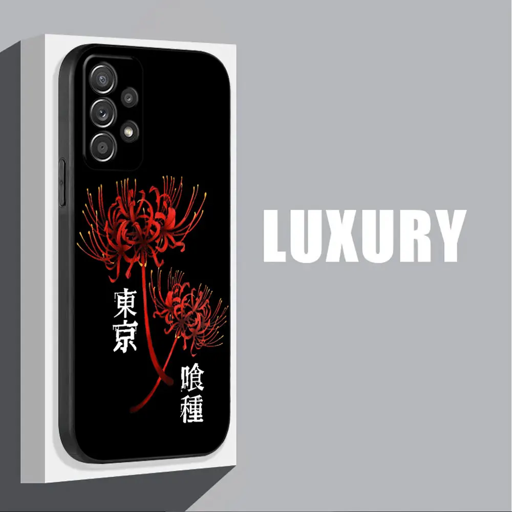 Tokyo Anime Ghoul Black Art Soft Cover Case – Premium Protective Phone Cover with Stylish Design