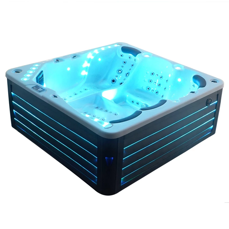 Unique Technology No Chlorine Custom Jets Massage 6 Person Outdoor Spa Hot Tub On Garden 3