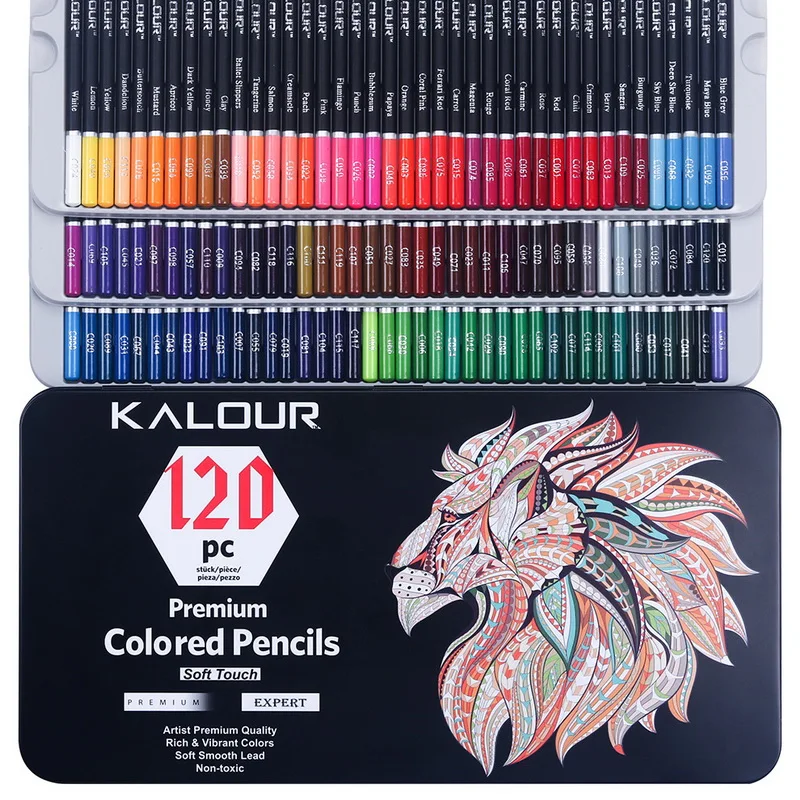 Professional Student Drawing Pencil 120 Colored Pencils Set for Adult  Artists Professional Art Supplies Art Color Pencil Set