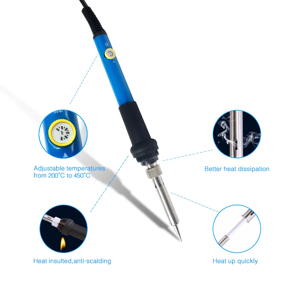 Pince à Souder SMD 60W – 220V – élément Chauffant Céramique – Pour Retouche électronique