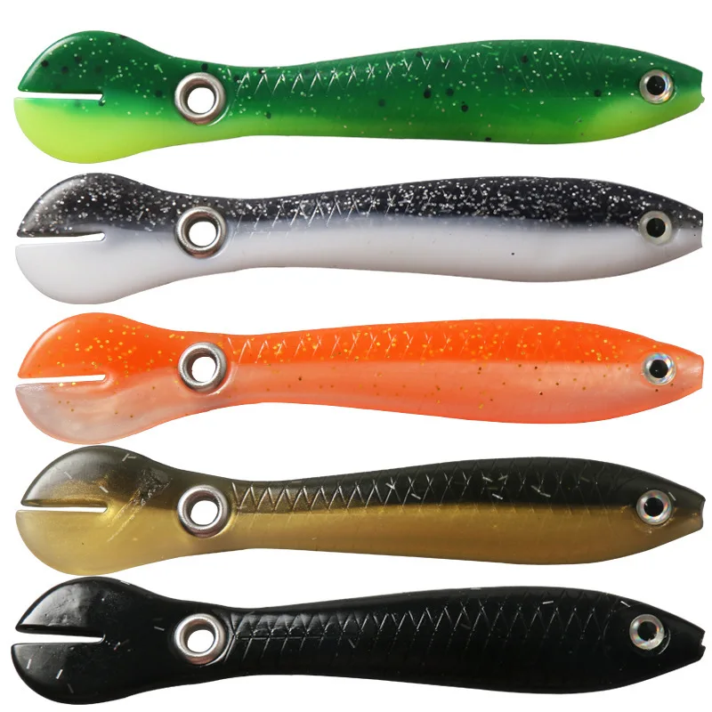 

1/5/10PCS Soft Bait 100mm 6g Artificial Soft Loach Fishing Lure T-Tail Soft Bait Bionic Bait Swimming Lures