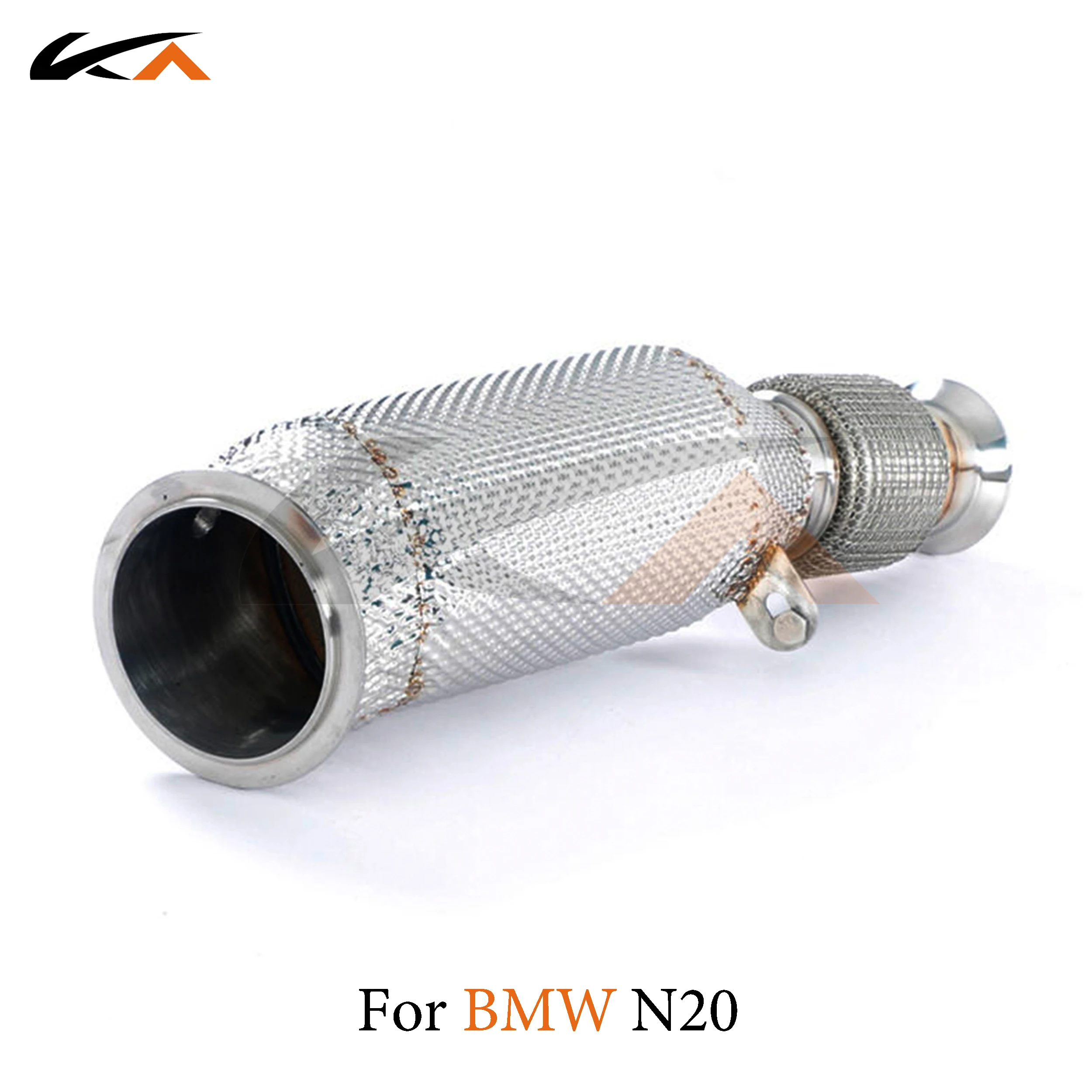 KA 튜닝 다운파이프 배기 스테인리스 스틸 헤더, BMW N20 다운파이프 성능, 자동차 부품 열 차폐 촉매