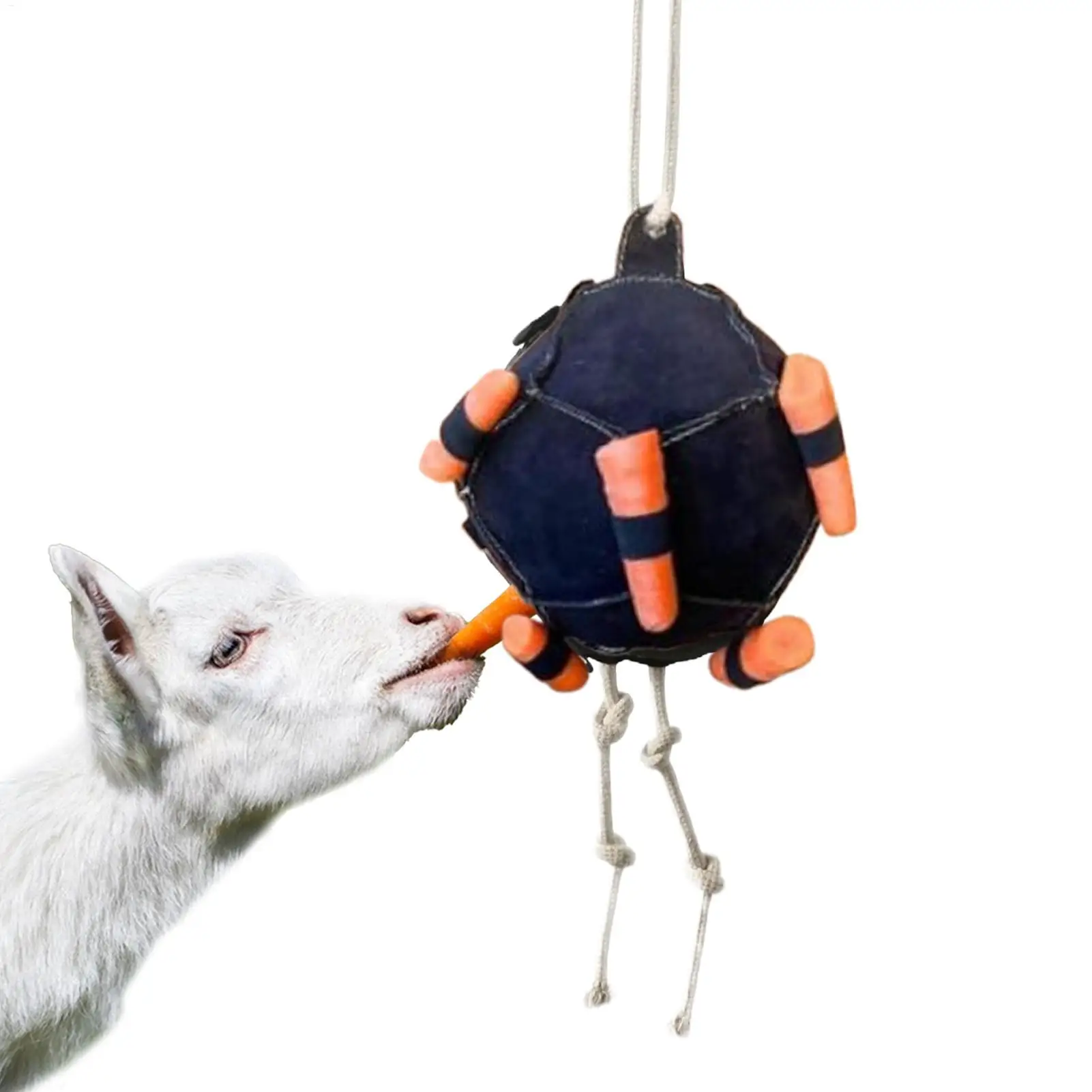Horse Interactive Carrot Training Feeding Catch Ball Black Interactive Toys goats sheep Horse Supplies Carrot Feeding Ball Toy