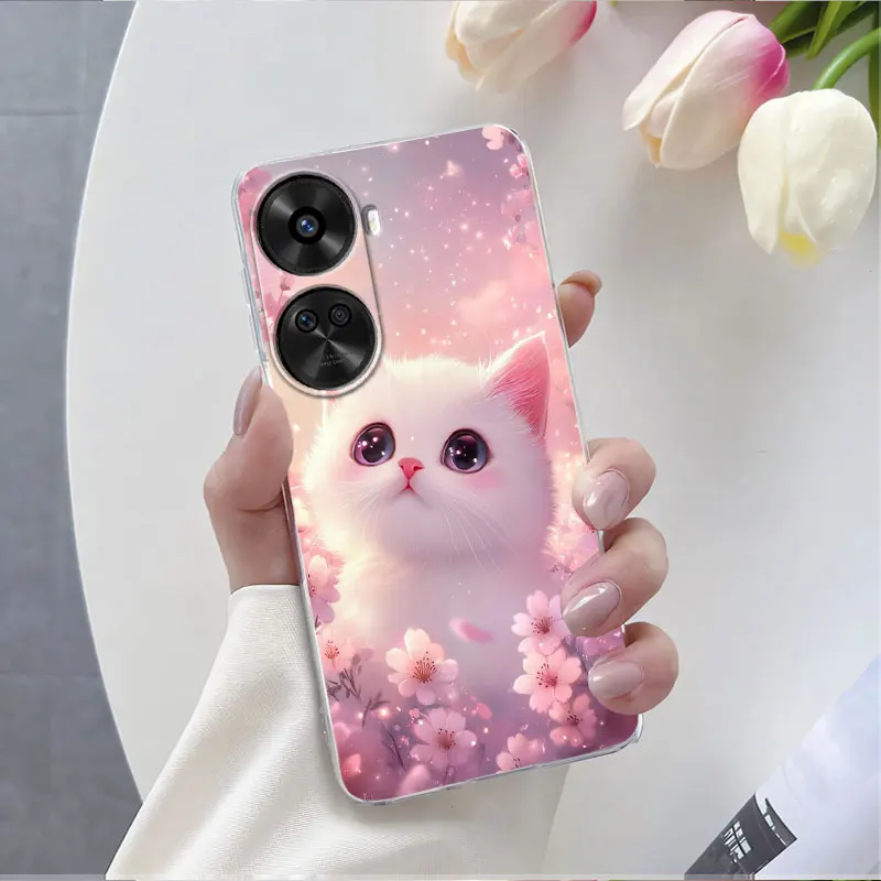 Luxury Floral Clear Silicone Protective Phone Case