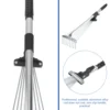 Cleaning Tools Foldable Garden Rake Leaf Fallen Leaves Foldable Garden Raker Foldable Garden Handle Steel Gardening Shrub Rake 2