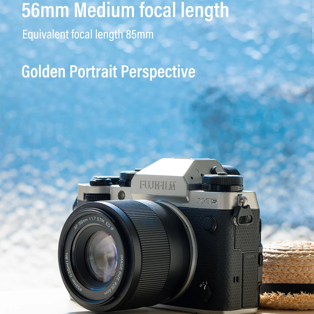 Фото Объектив Viltrox AF 56 мм F1.7 для Fuji X Nikon Z, легкий объектив с большой диафрагмой, объектив для фотоаппарата Fuji X-mount и Nikon Z-mount №5